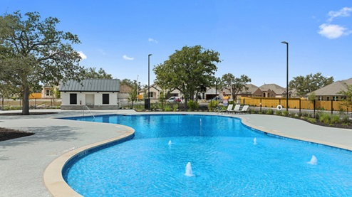Beautiful pool at Rosenbusch Ranch in Leander, TX.