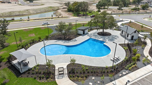 Beautiful pool at Rosenbusch Ranch in Leander, TX.