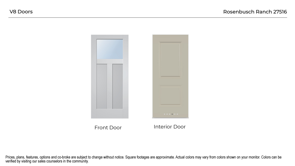 Interior doors