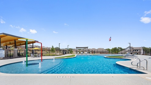 Resort style pool at Riverview in Georgetown, TX.