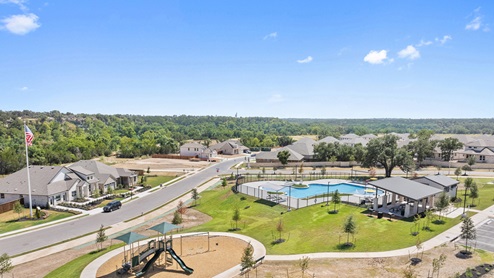 Amenity center clubhouse at Riverveiw in Goergetown, TX.