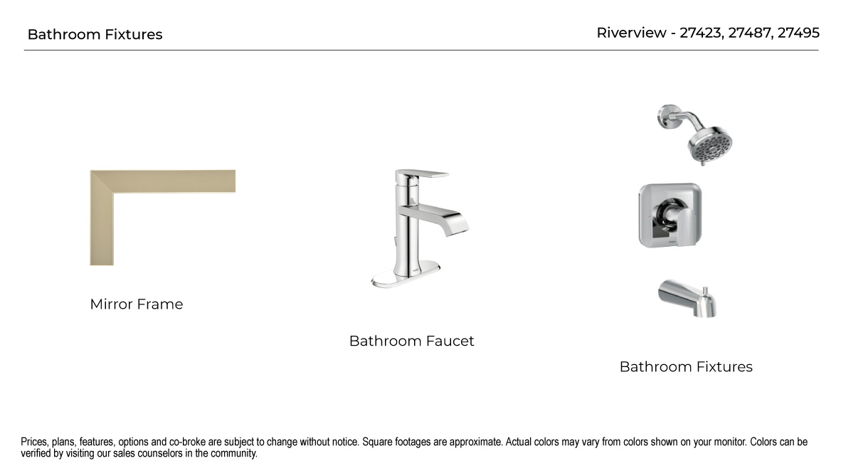 Riverview Bathroom Finishes