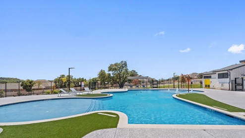 Resort style pool at Riverview in Georgetown, TX.