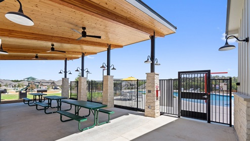 Pavillion at amenity center.