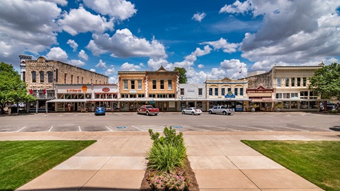 New homes near downtown Georgetown.