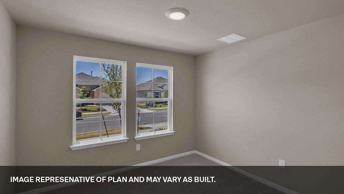 Multi-use bedroom, flex, office, study, craft, entertainment game room in this D.R. Horton new construction home