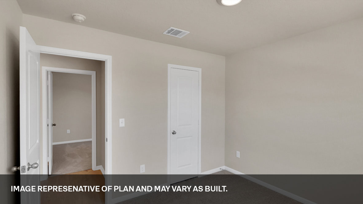 Second bedroom, flex-office, study, entertainment, game, craft room in this new construction D.R. Horton home