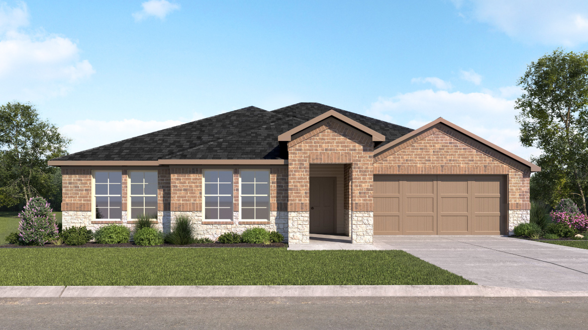 505 Tekoa Drive, Georgetown, TX, By D.R. Horton 1-story, 2-car garage, 4-bedroom, 2-bath street view