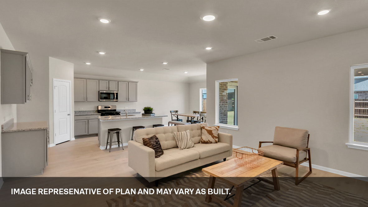 Open Concept Kitchen and Living Room