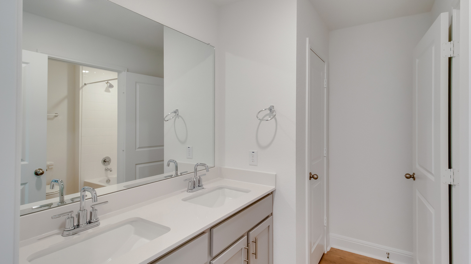 Bathroom 2 with double vanity sink.