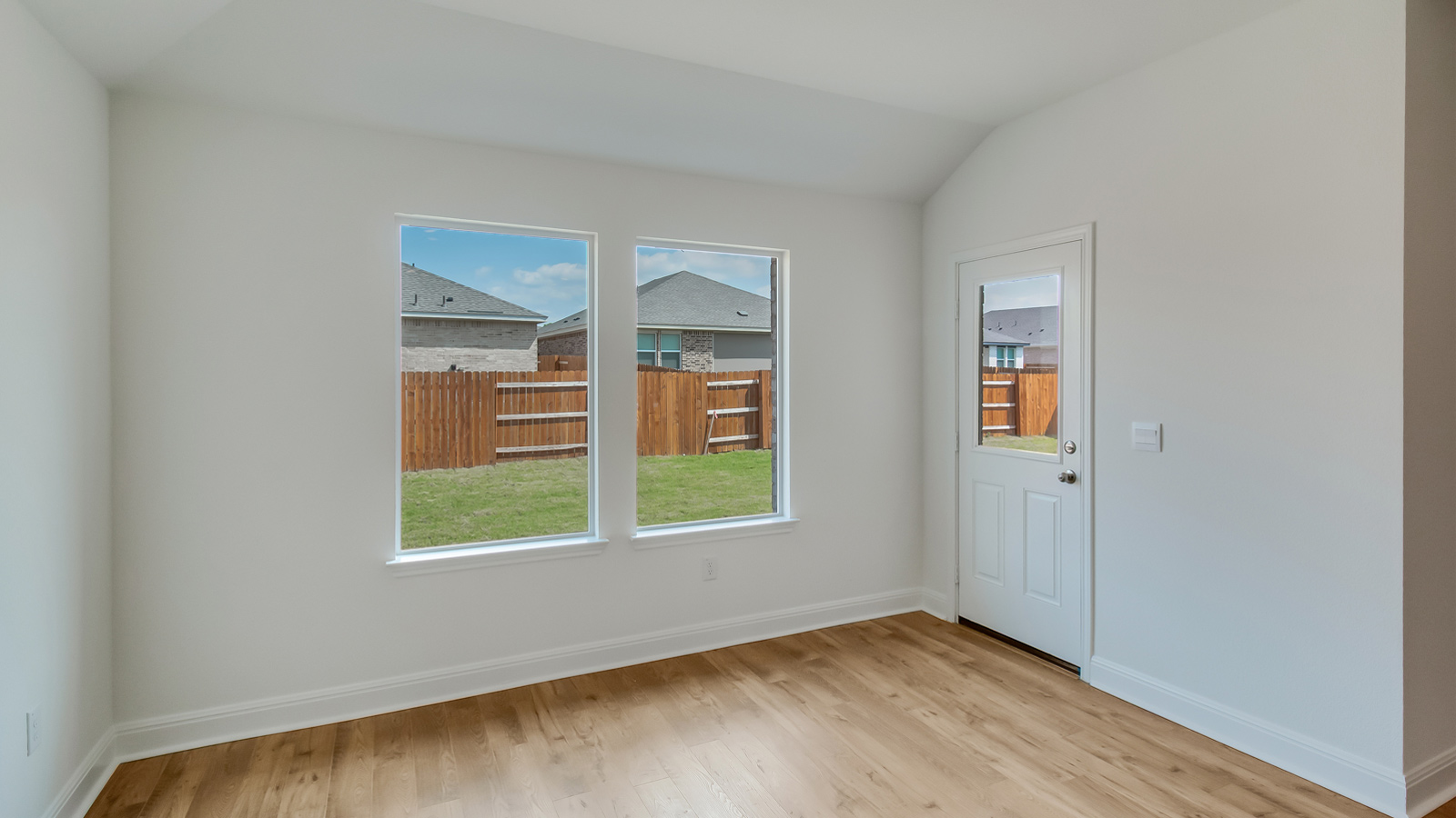 Dining area located off the kitchen.