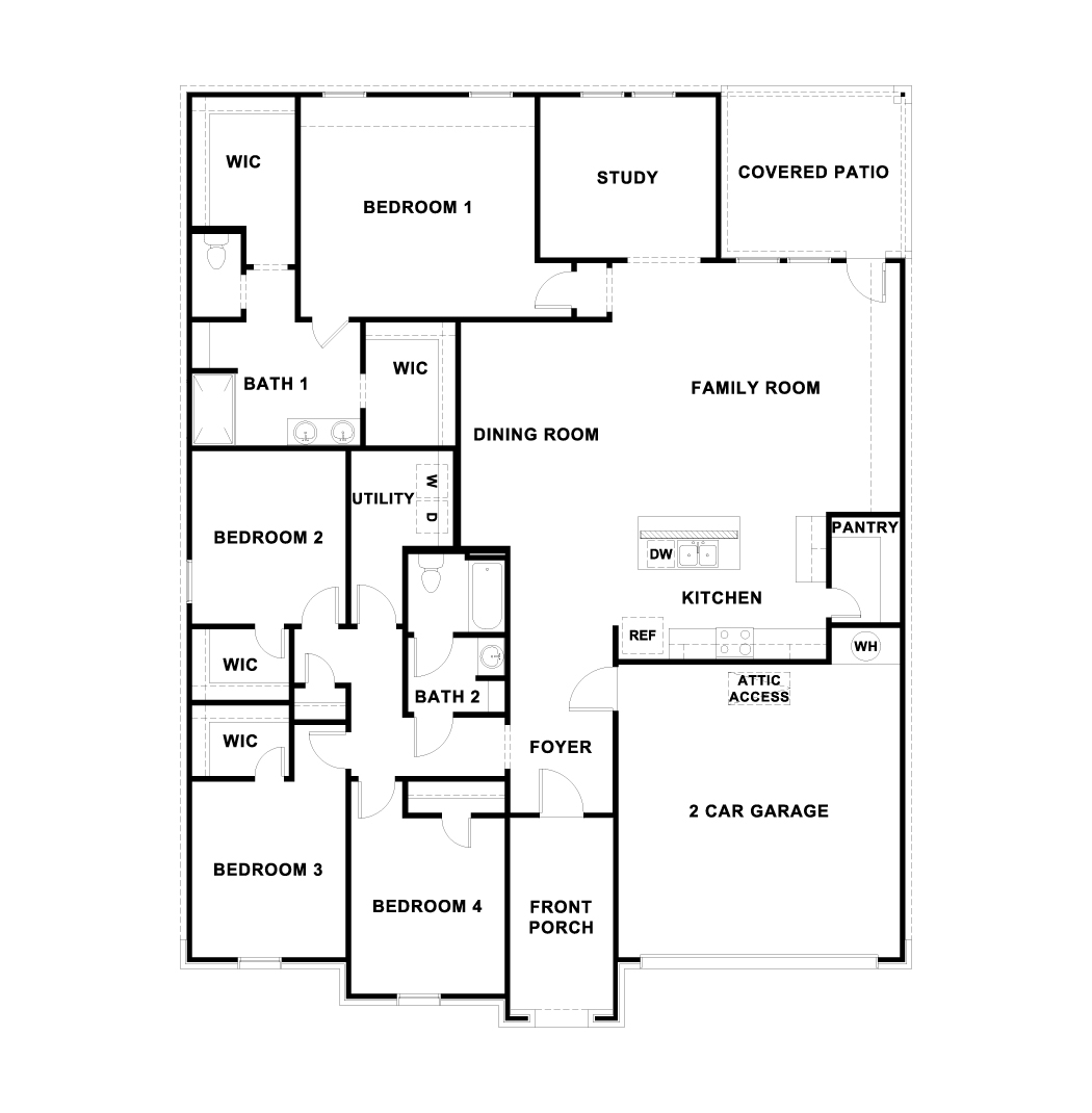 The Holden One Story Home Floor Plan
