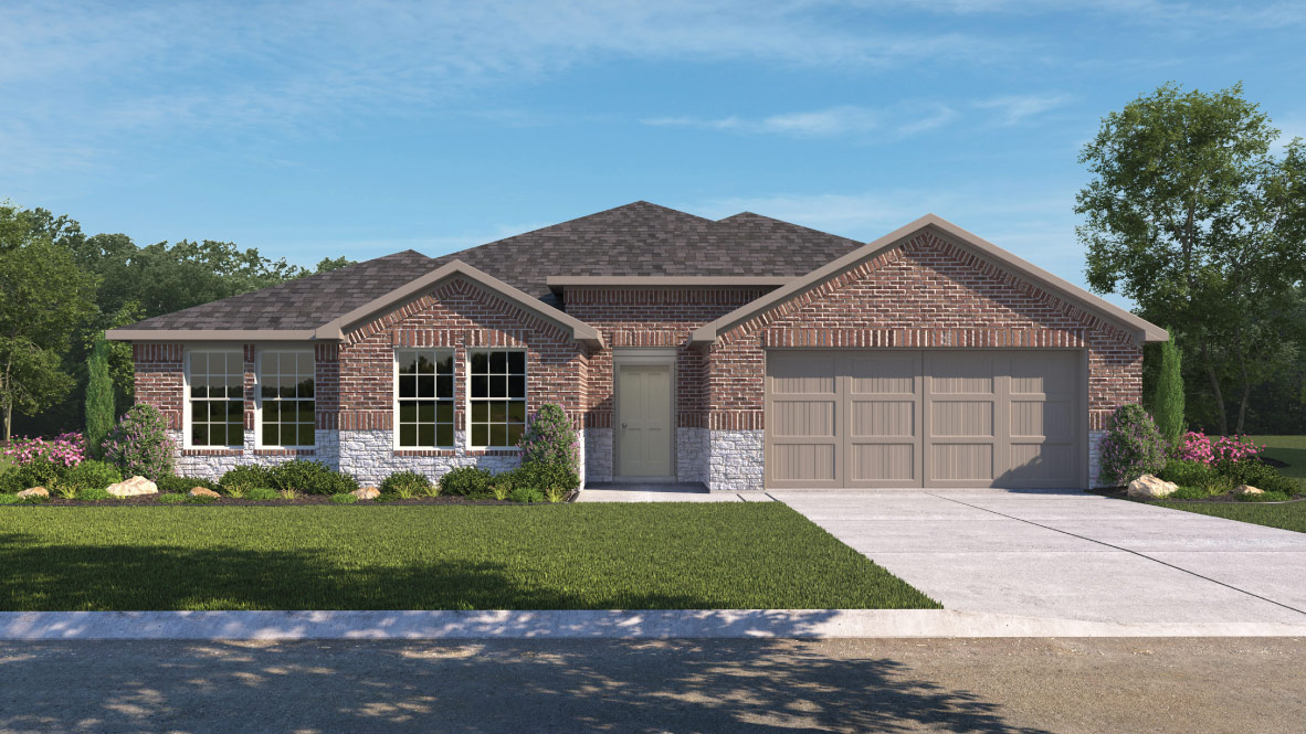 Exterior of new build home.