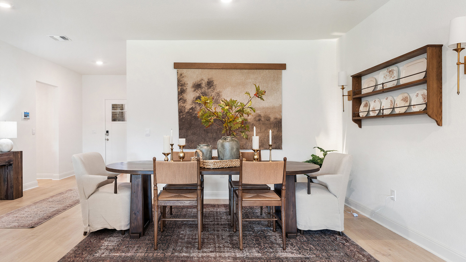 Spacious dining area.