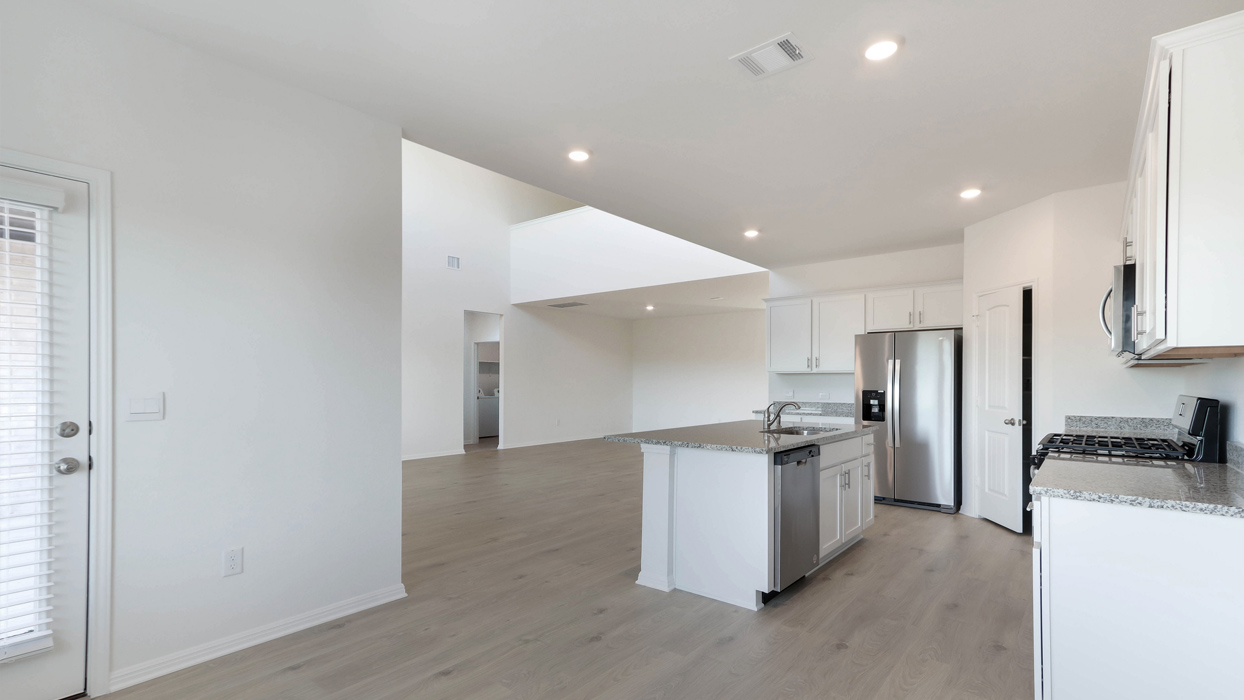 Optional breakfast nook area with access to backyard.