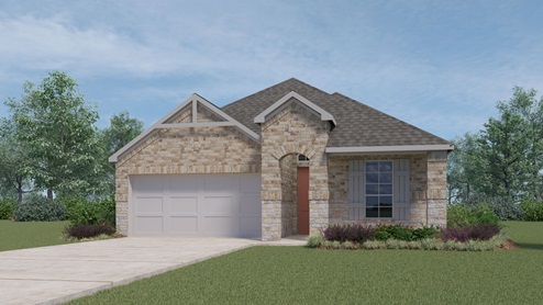 The Reagan Front Exterior Rendering - Elevation R