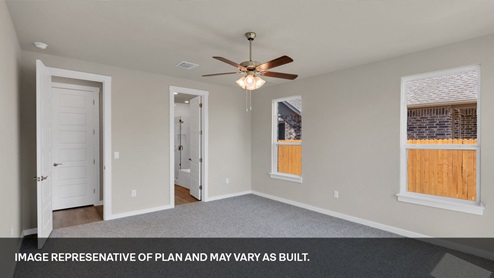 3536 Fitzgerald Floorplan bedroom 1 gallery image - Riverview in Georgetown, TX