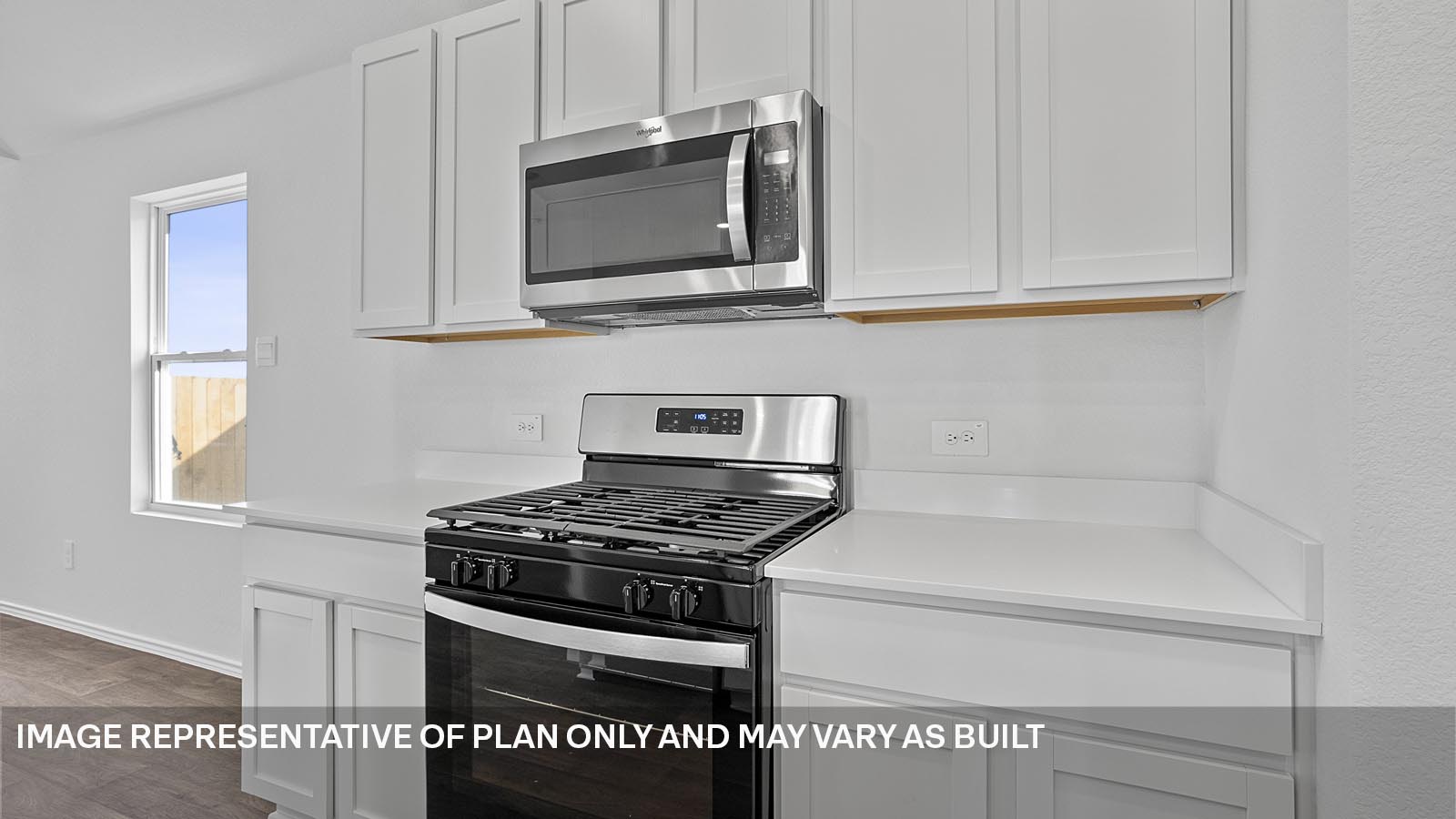 Open kitchen with island.