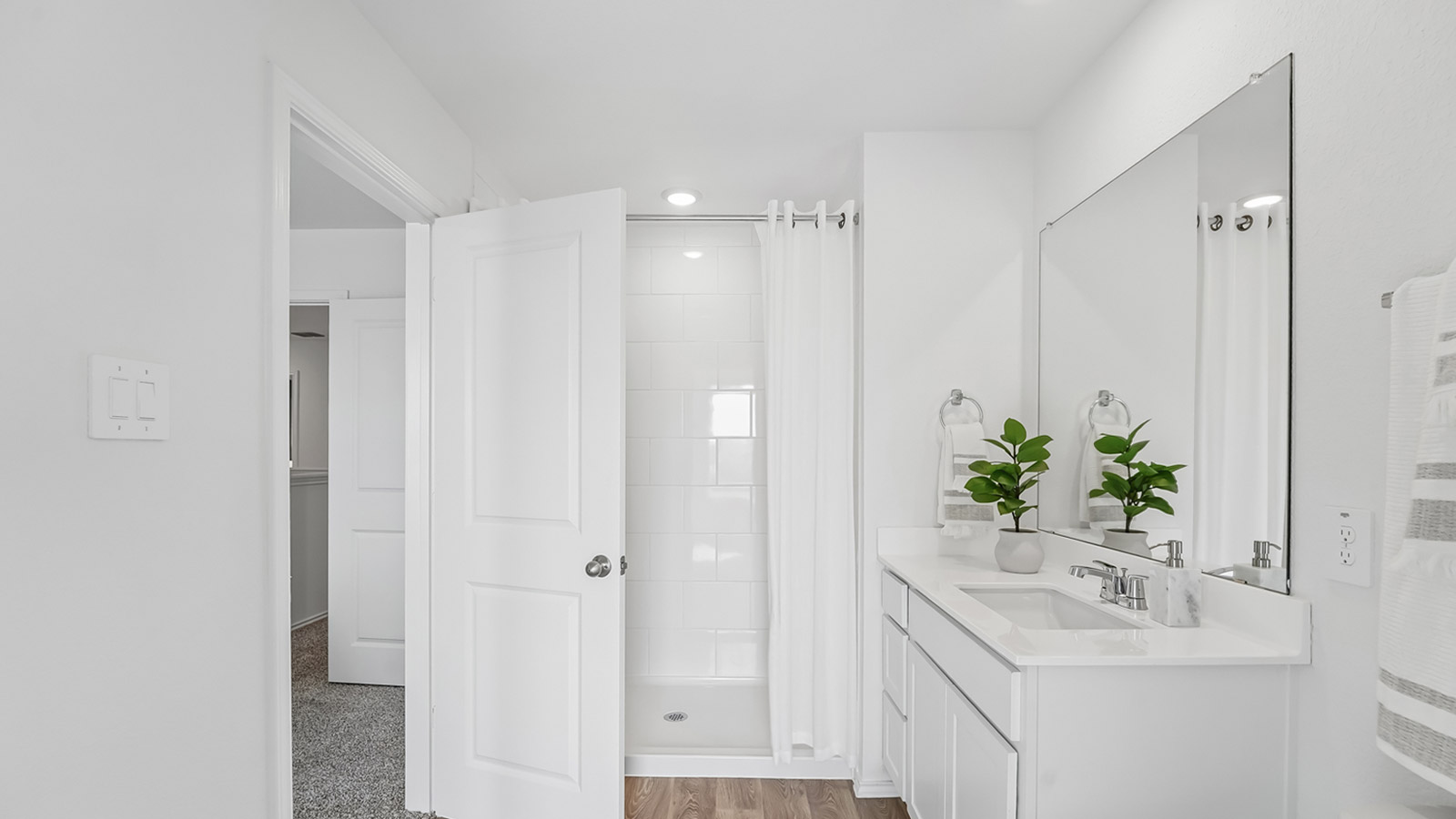 Bathroom1 with walk-in shower.
