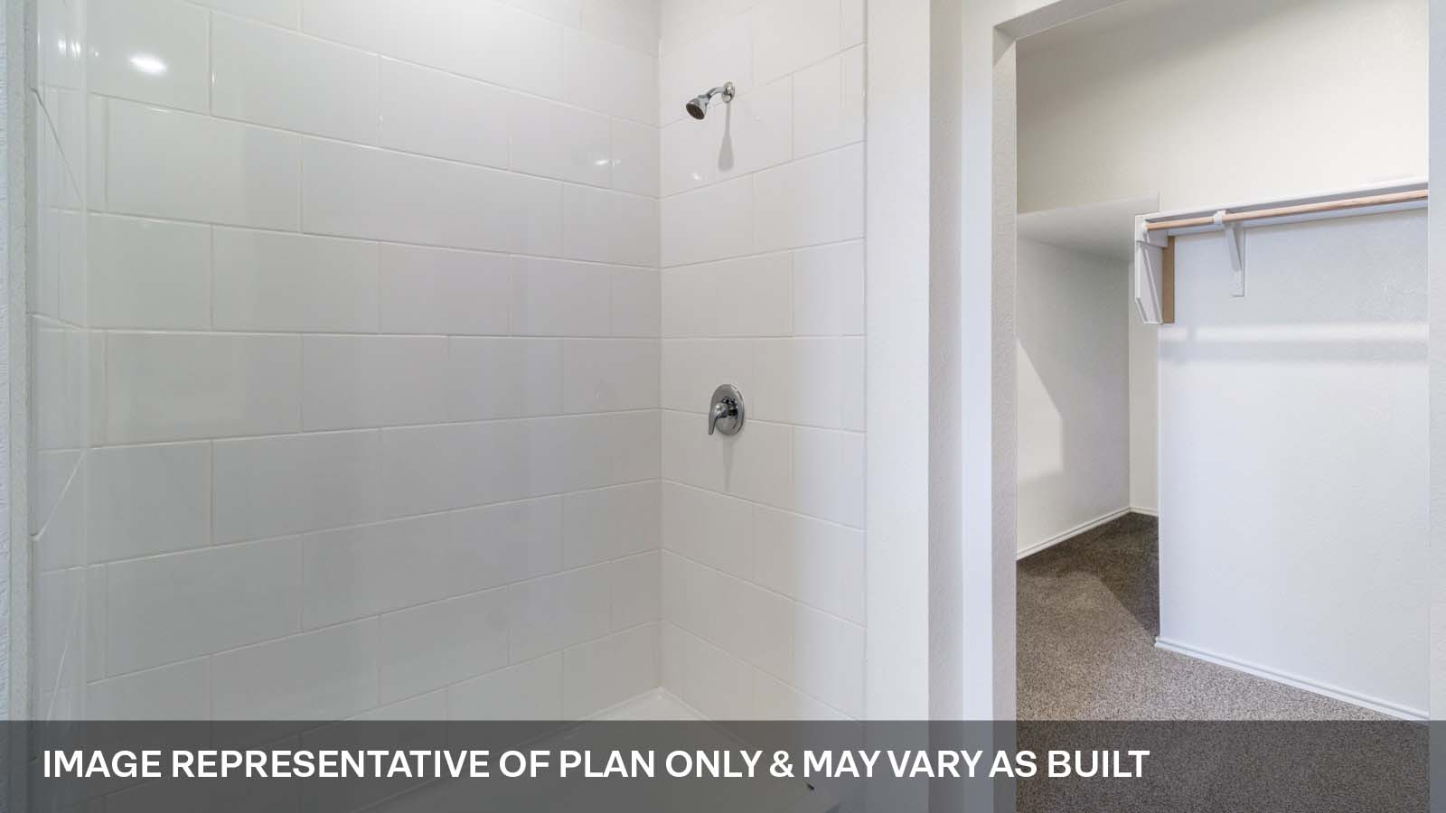 Bathroom 1 with walk-in shower.