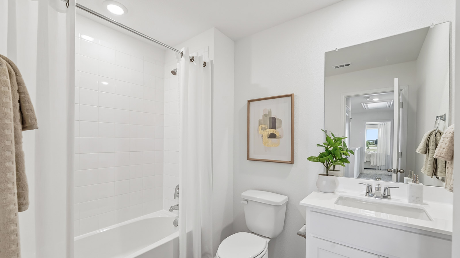 Secondary bathroom located upstairs.