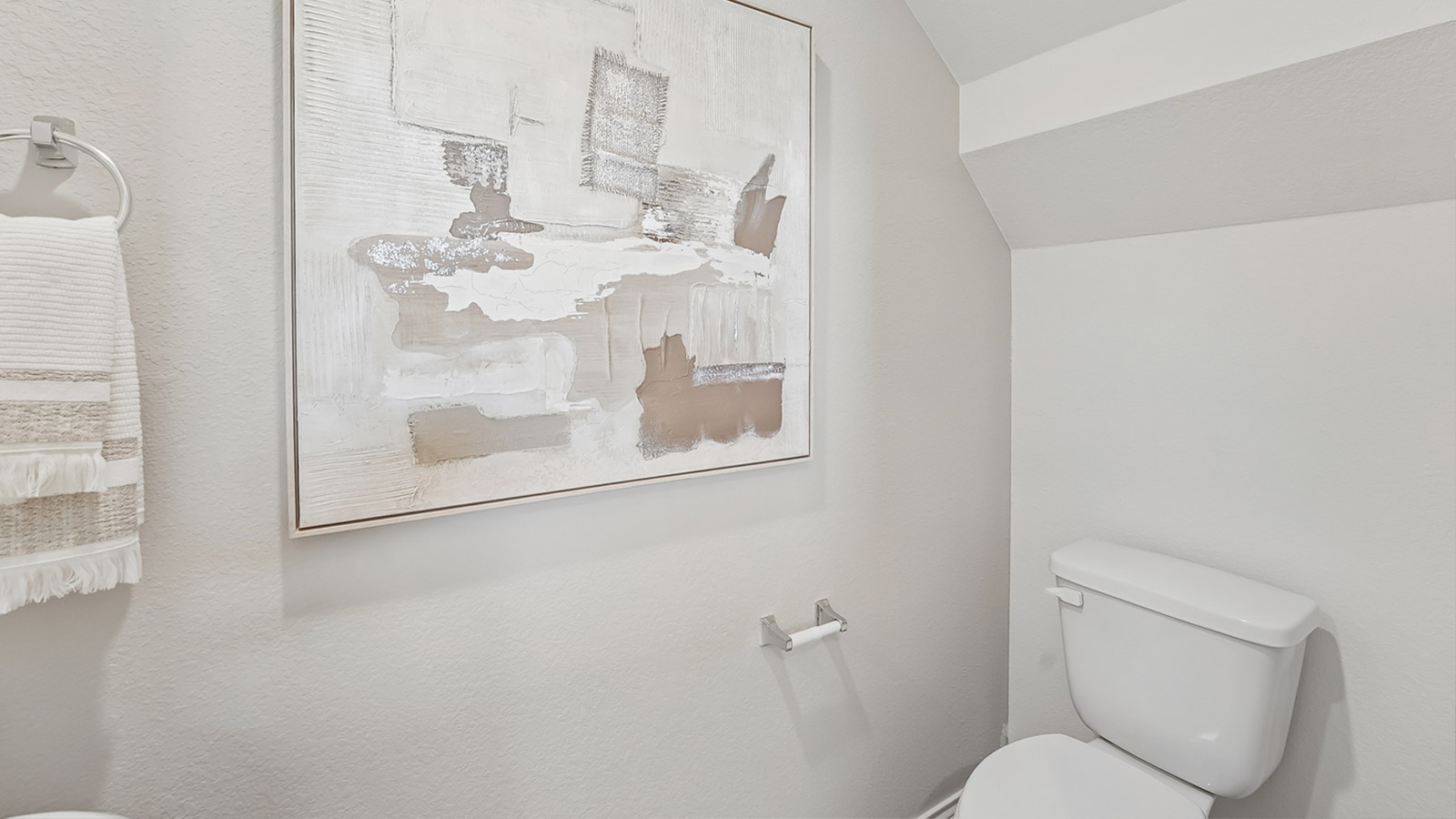 Powder bath located downstairs.