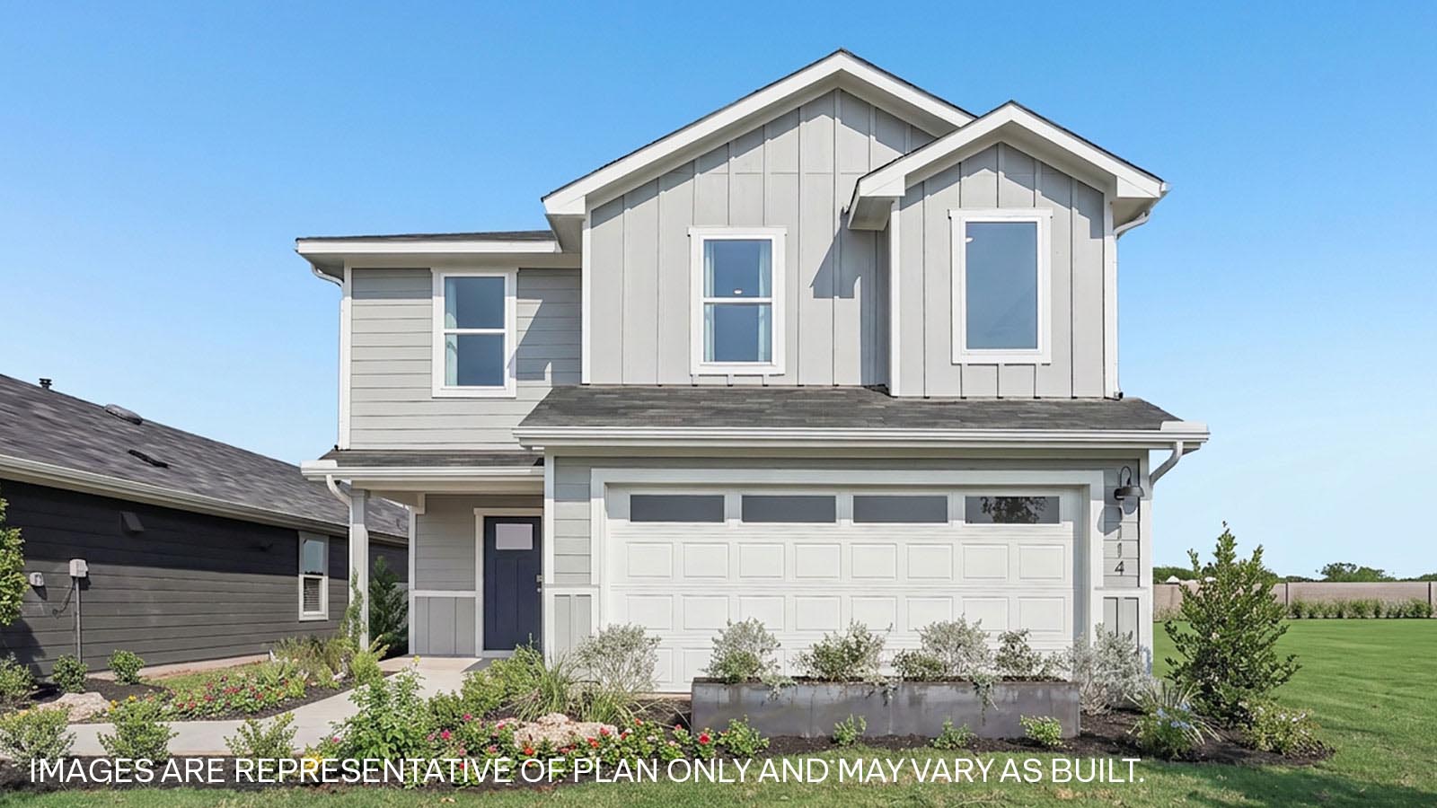 The Franklin Floorplan- Elevation K at Marigold in Kyle, TX
