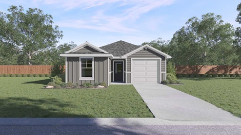 The Darcy Front Exterior Rendering - Elevation A