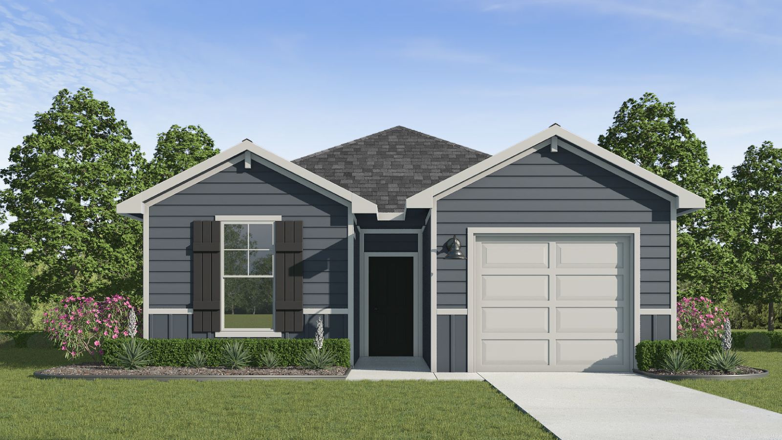 The Daphne One Story Two Bedroom Elevation A