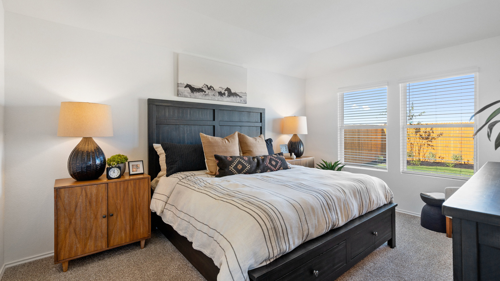 Luxurious main bedroom with adjoined ensuite.