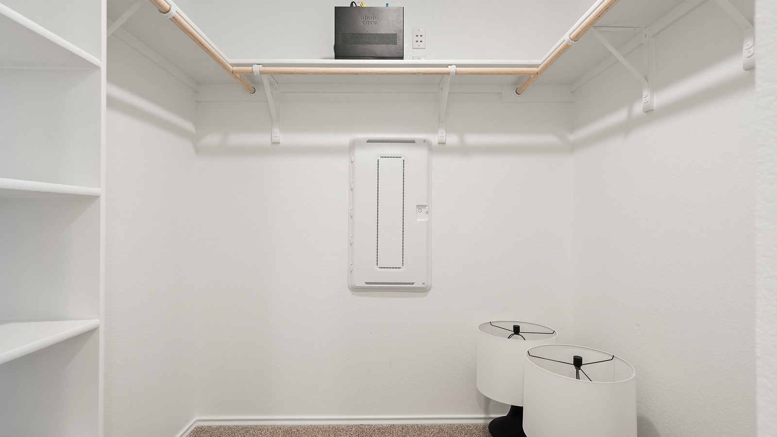 Large walk-in closet in bathroom 1.