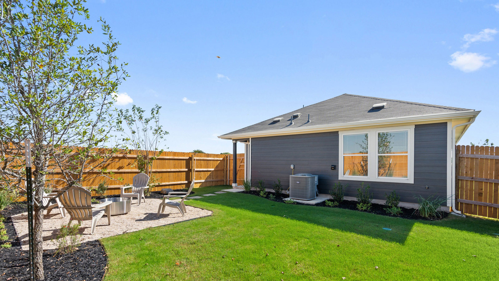 Back exterior of the Danbury at Marigold in Uhland, TX.