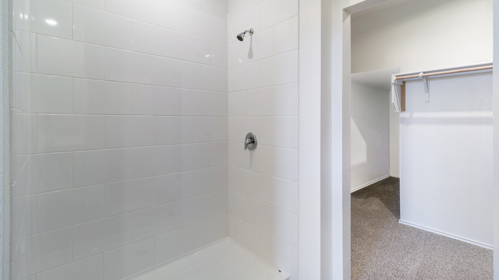 Bathroom 1 with walk-in shower.