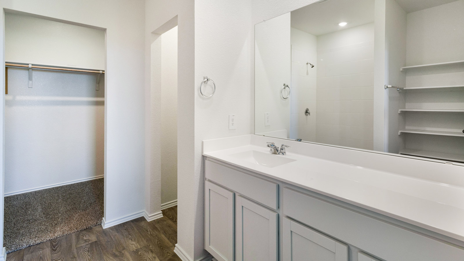 Bathroom 1 with walk-in shower.