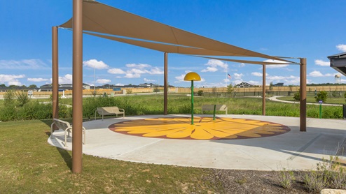Splashpad at Marigold community in Kyle, TX.