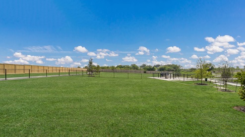 Dog park at Marigold community in Kyle, TX.