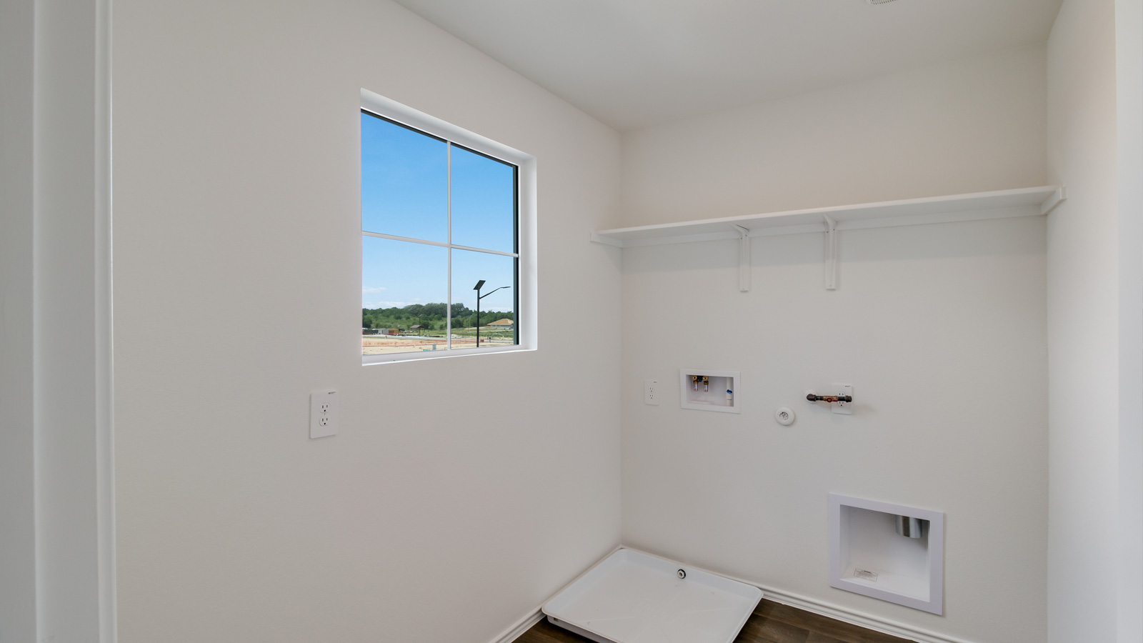 spacious laundry room