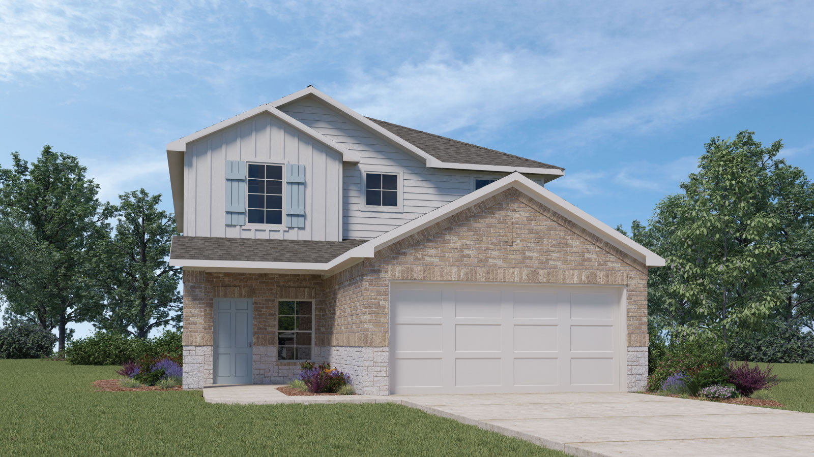 The Nicole Floorplan at Prairie Lakes-Elevation B