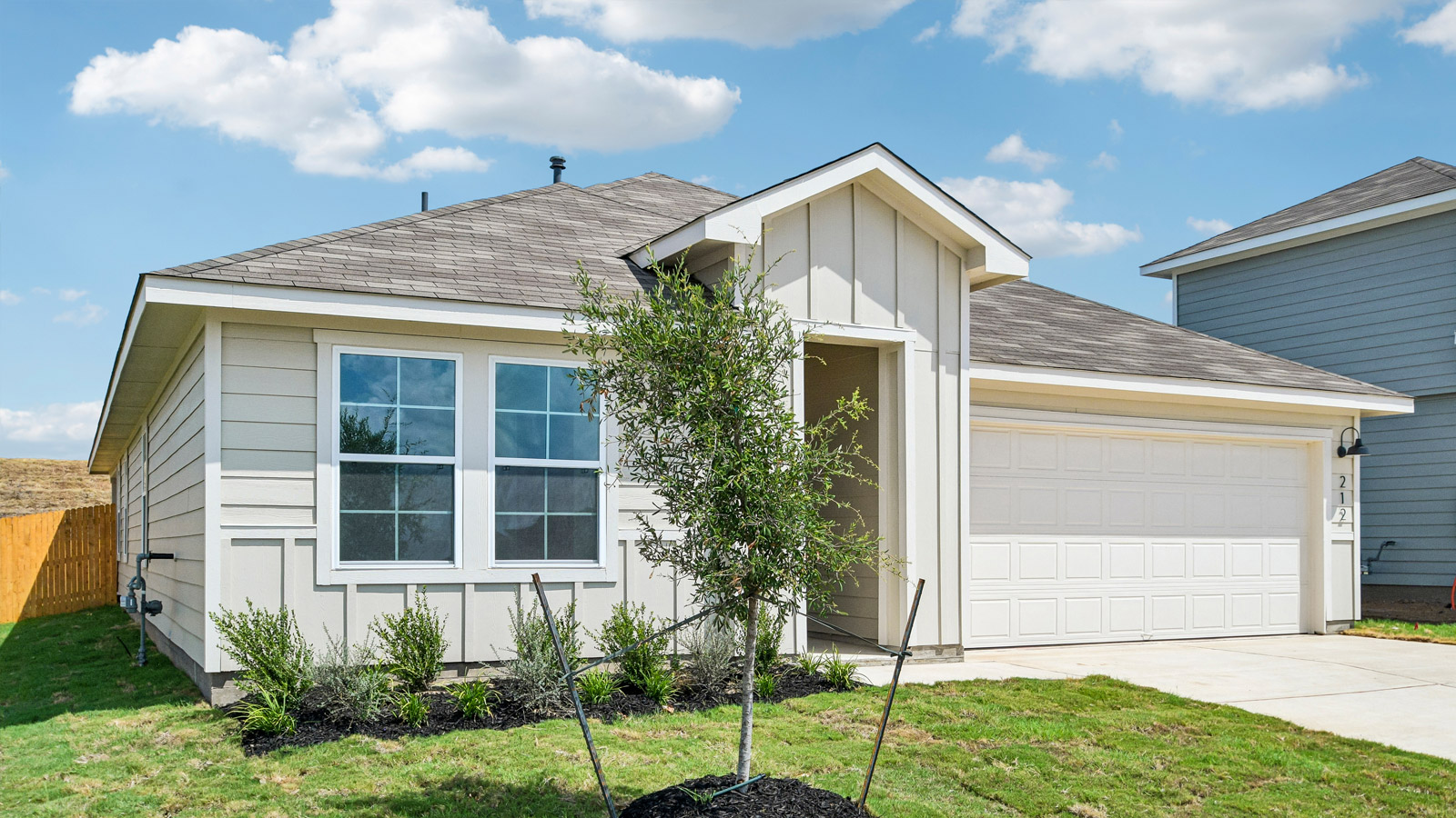 The Lakeway Floorplan- Elevation B at Prairie Lakes in Buda, TX