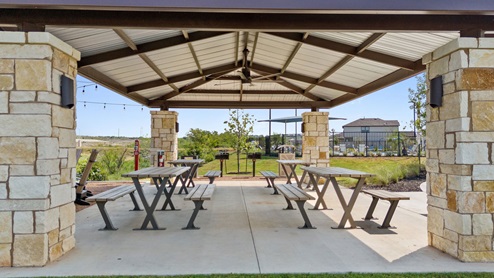 Covered Pavillon at Prairie Lakes in Buda, TX