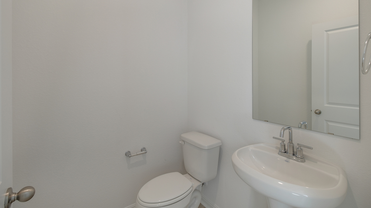 Bathroom with a sink and toilet.