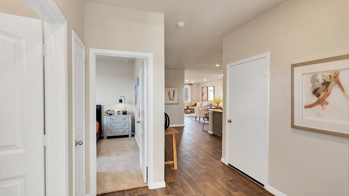 hallway view upon entering the home