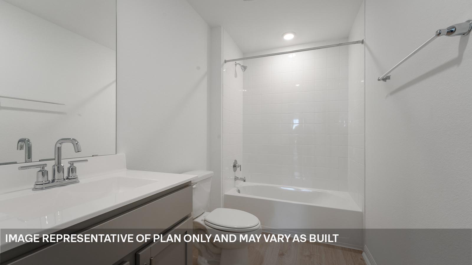 Secondary bathroom located upstairs.