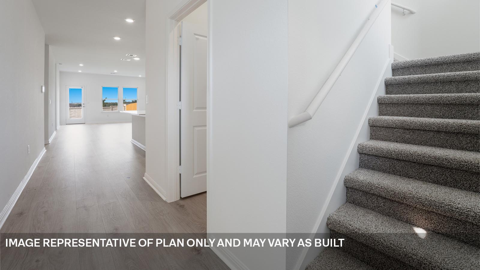 Entryway that leads to staircase.