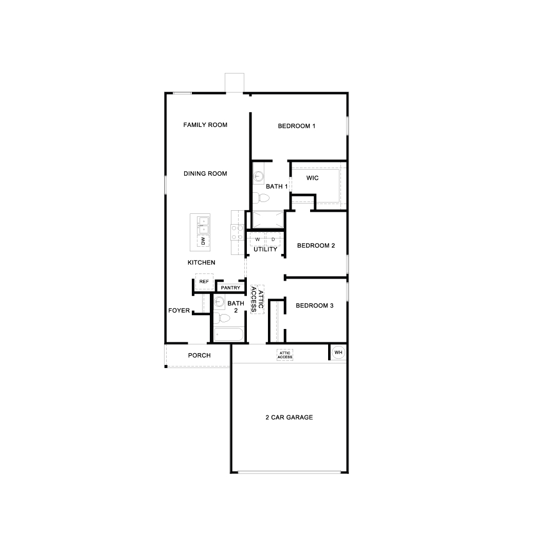The Atlanta Single Story Floor Plan
