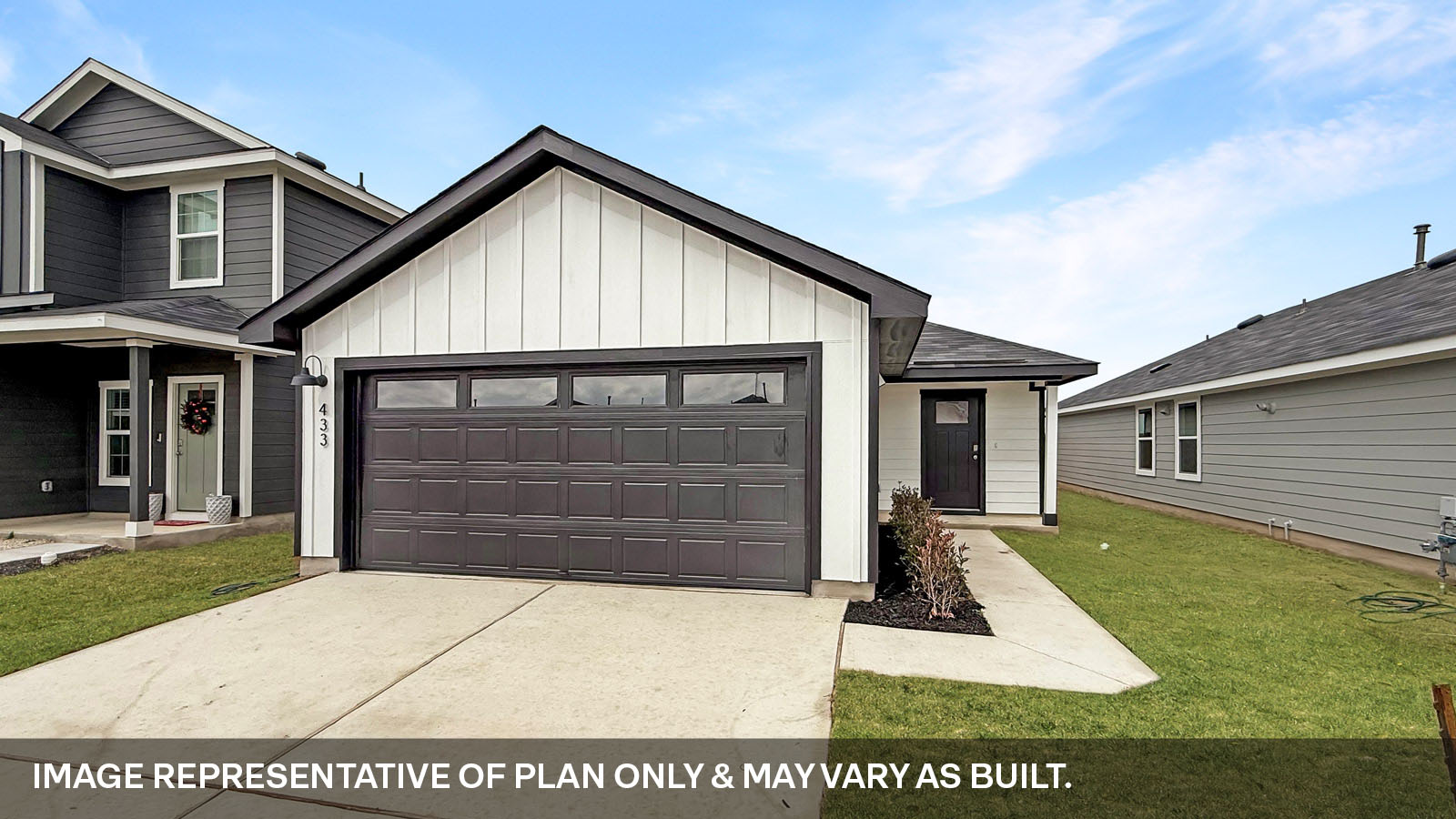 The Barton Front Exterior home-Elevation K