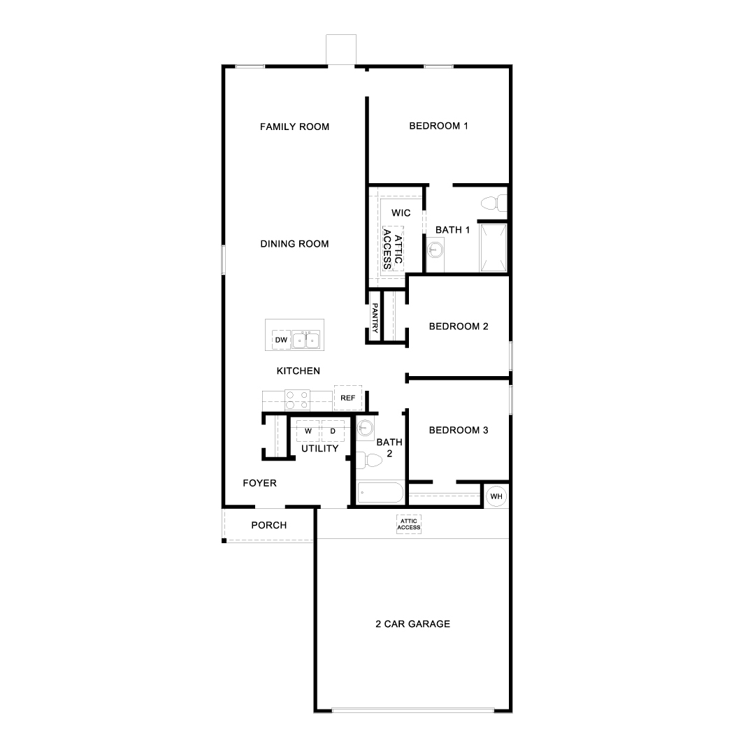 The Barton Single Story Floor Plan