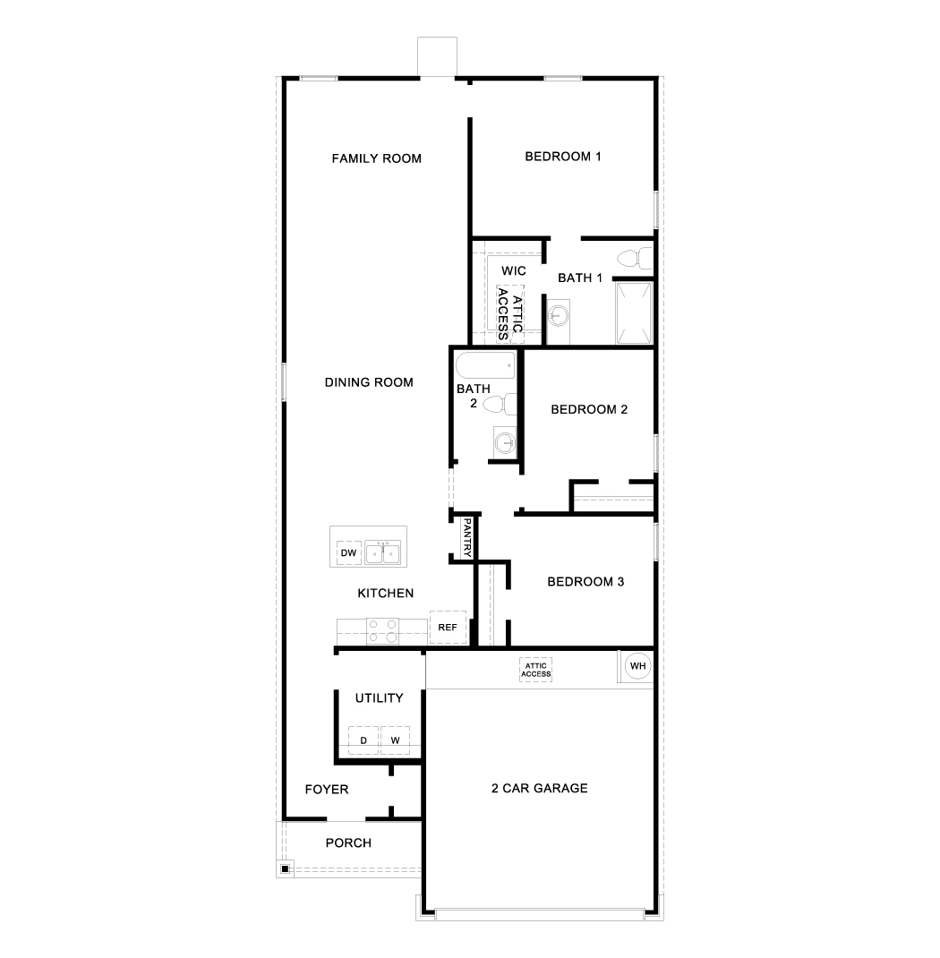 The Caprock Single Story Home Floor Plan