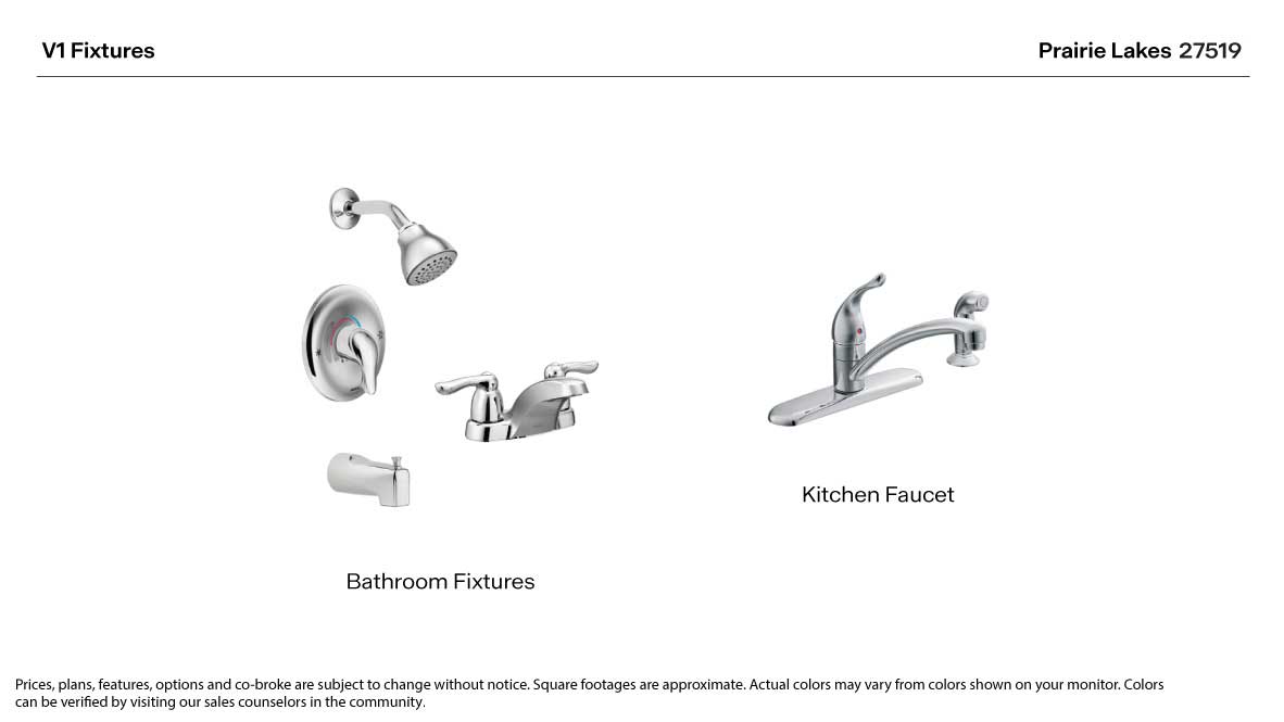 Prairie Lakes Fixture Selections