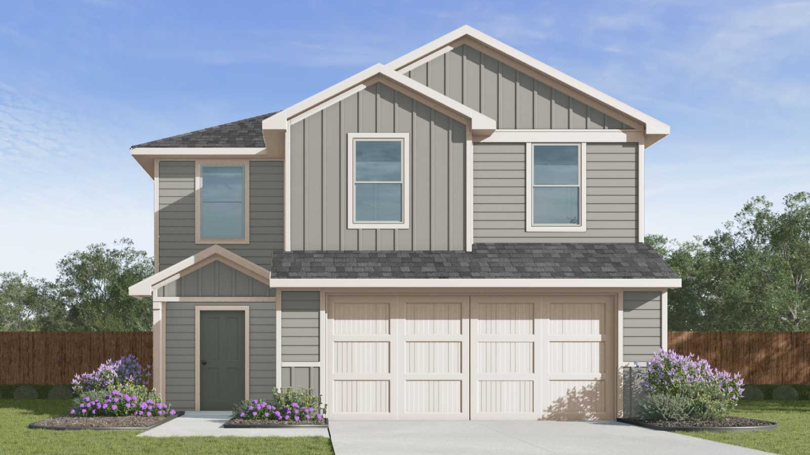 The Davis Floorplan at Prairie Lakes- Elevation K